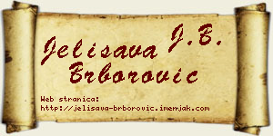 Jelisava Brborović vizit kartica